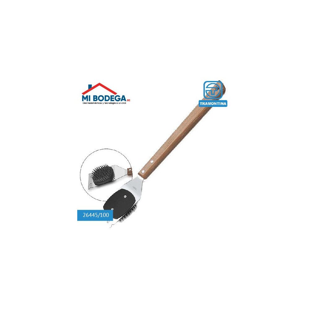 Cepillo para limpiar parrillas Tramontina Churrasco, 41,7cm modelo 26445/100 cómpralo en Mi Bodega Ec