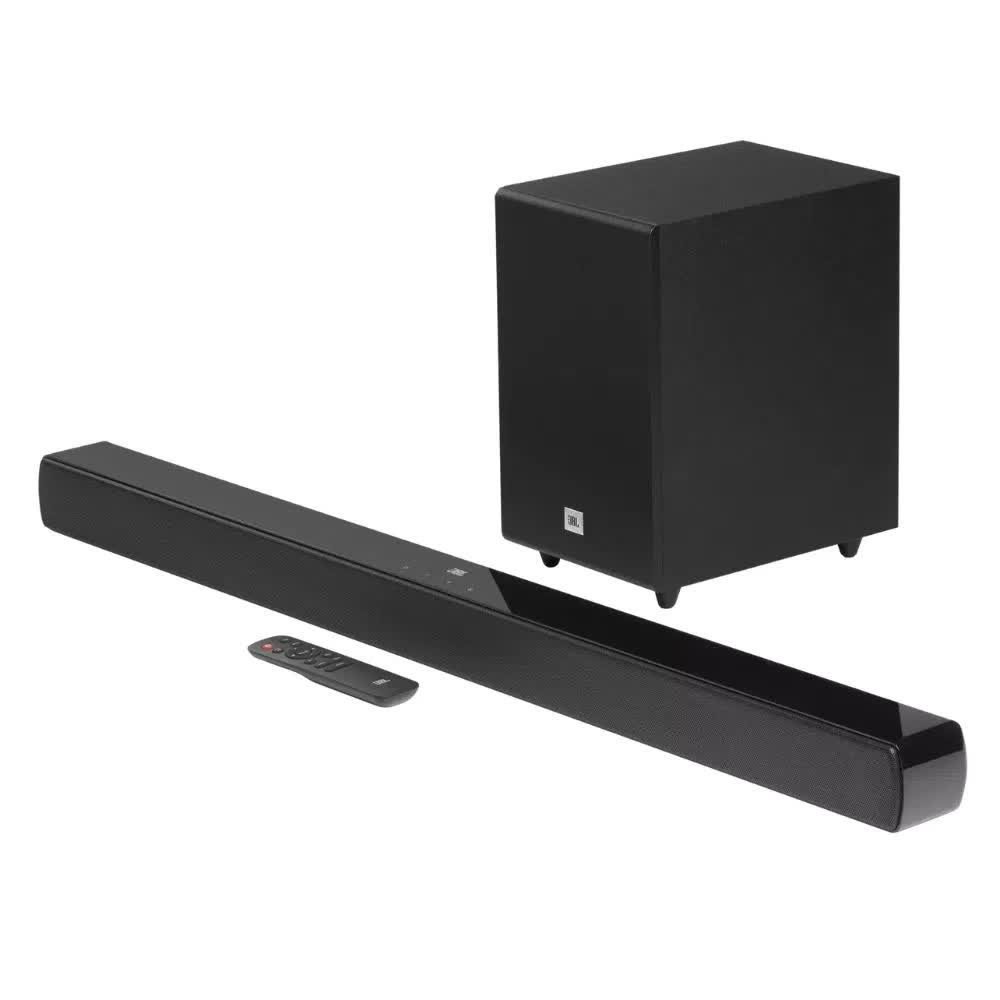 Barra de Sonido JBL cinema  2.1 | 110 Watts | Wired Subwoofer modelo JBLSB140BLKAM cómpralo en Mi Bodega Ec