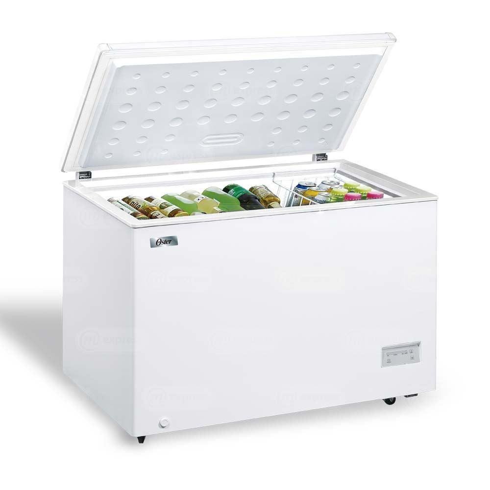 OSTER | CONGELADOR 316L TAPA CIEGA | 2 CANASTAS modelo OS-CF11002WE cómpralo en Mi Bodega Ec