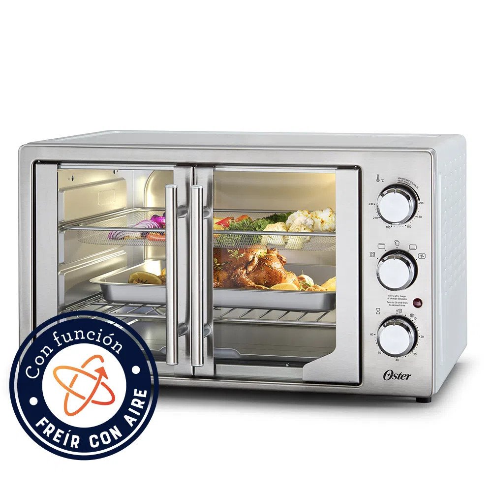 Horno y Freidora de Aire Oster 42Lt. | French Door modelo TSSTTVFDMAF-013 cómpralo en Mi Bodega Ec