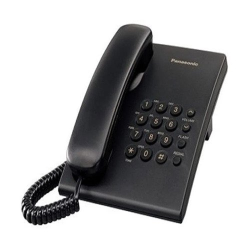 Panasonic Telefono Alambrico Sencillo Negro modelo KX-TS500MXB cómpralo en Mi Bodega Ec