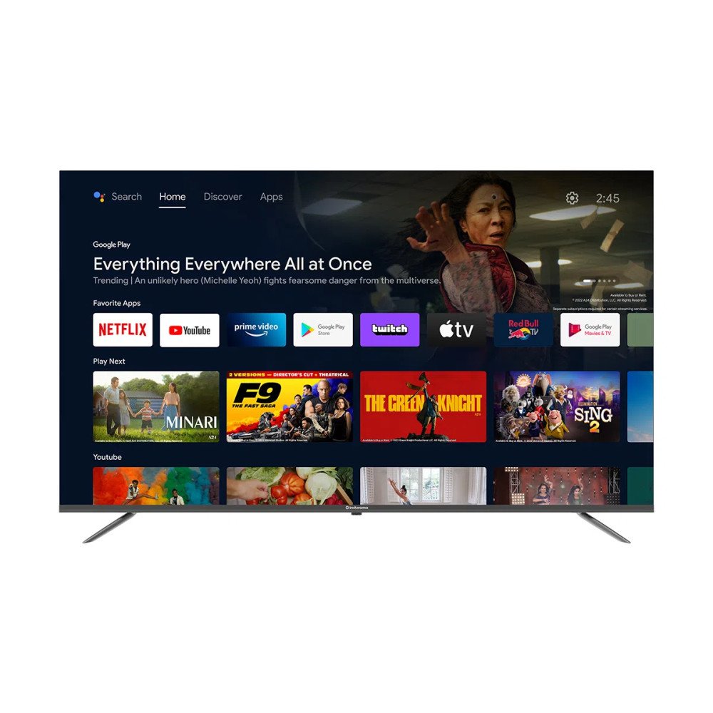 Televisor 65" Indurama 65TIKGFQLED | Qled 4K Android modelo 65TIKGFQLED cómpralo en Mi Bodega Ec