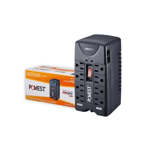 Regulador De Voltaje 8 Tomas modelo PROPC1000 cómpralo en Mi Bodega Ec