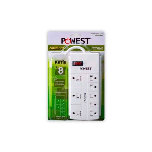 Supresor De Picos 8 Tomas 1800W 83Cm modelo MULTINET 8 cómpralo en Mi Bodega Ec