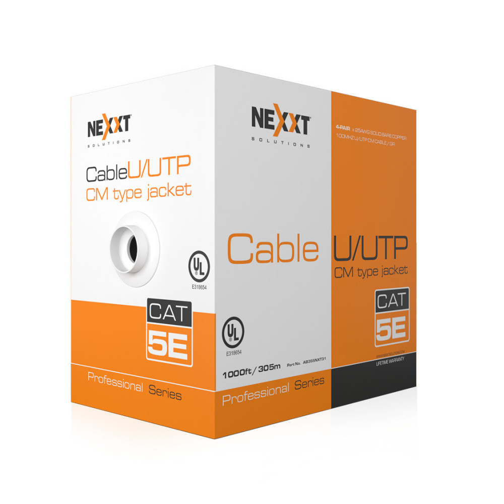 Infrastructure Bulk Cable Utp 305 M Rj45, Nexxt Solutions, Gray Infrastructure Bulk Cable Utp 305 M Rj45, Nexxt Solutions, Gray modelo AB355NXT31 cómpralo en Mi Bodega Ec