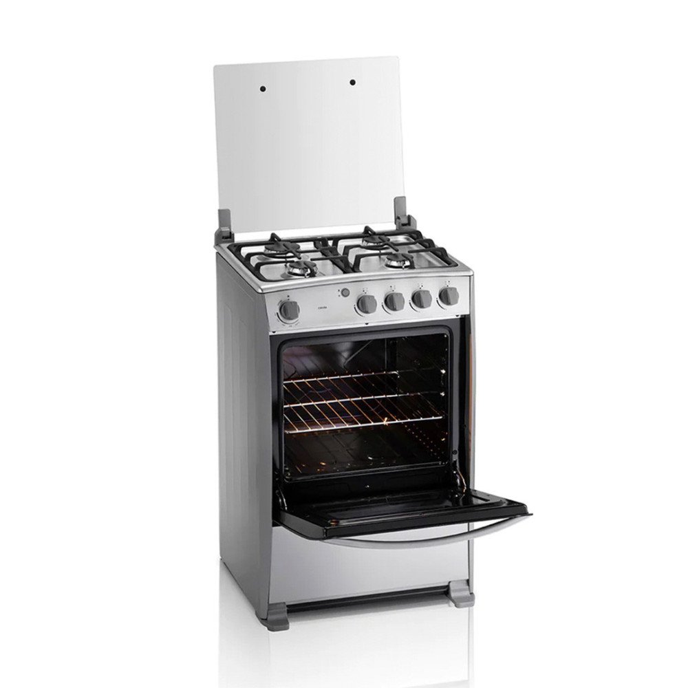Cocina a Gas Indurama Coruña | 4 Hornillas | 24" Silver modelo CORUÑA cómpralo en Mi Bodega Ec