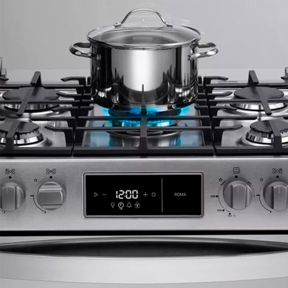 Cocina a Gas Indurama Roma Zafiro | 5 Hornillas| MaxGrill