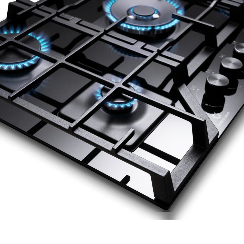 INDURAMA | ENCIMERA 5H A GAS 110V | VIDRIO ENCENDIDO ELÉCTRICO