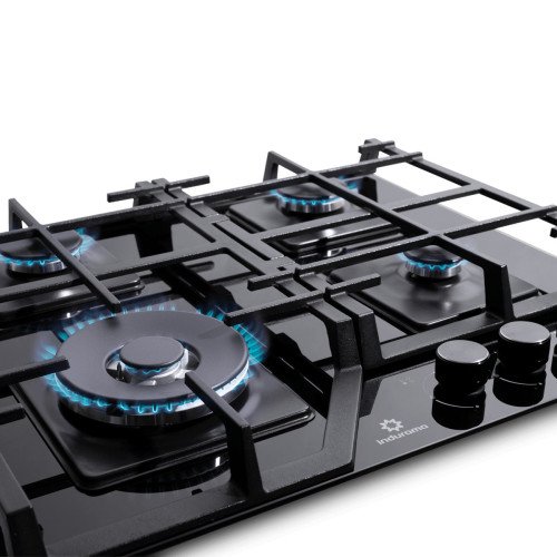 INDURAMA | ENCIMERA 4H A GAS | VIDRIO ENCENDIDO ELÉCTRICO modelo EGI-604VDNE cómpralo en Mi Bodega Ec