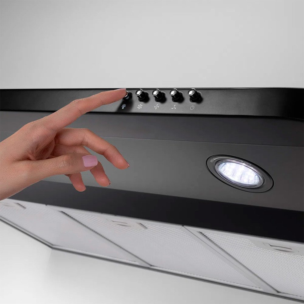 INDURAMA | CAMPANA EXTRACTORA 75 CM | NEGRA