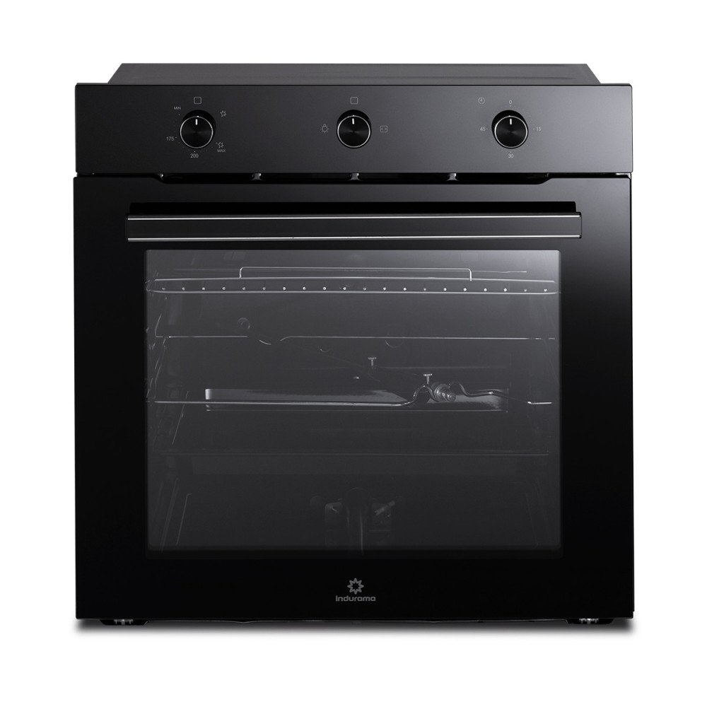 INDURAMA | HORNO 75 LITROS A GAS | EMPOTRABLE NEGRO modelo HEI-75GN cómpralo en Mi Bodega Ec