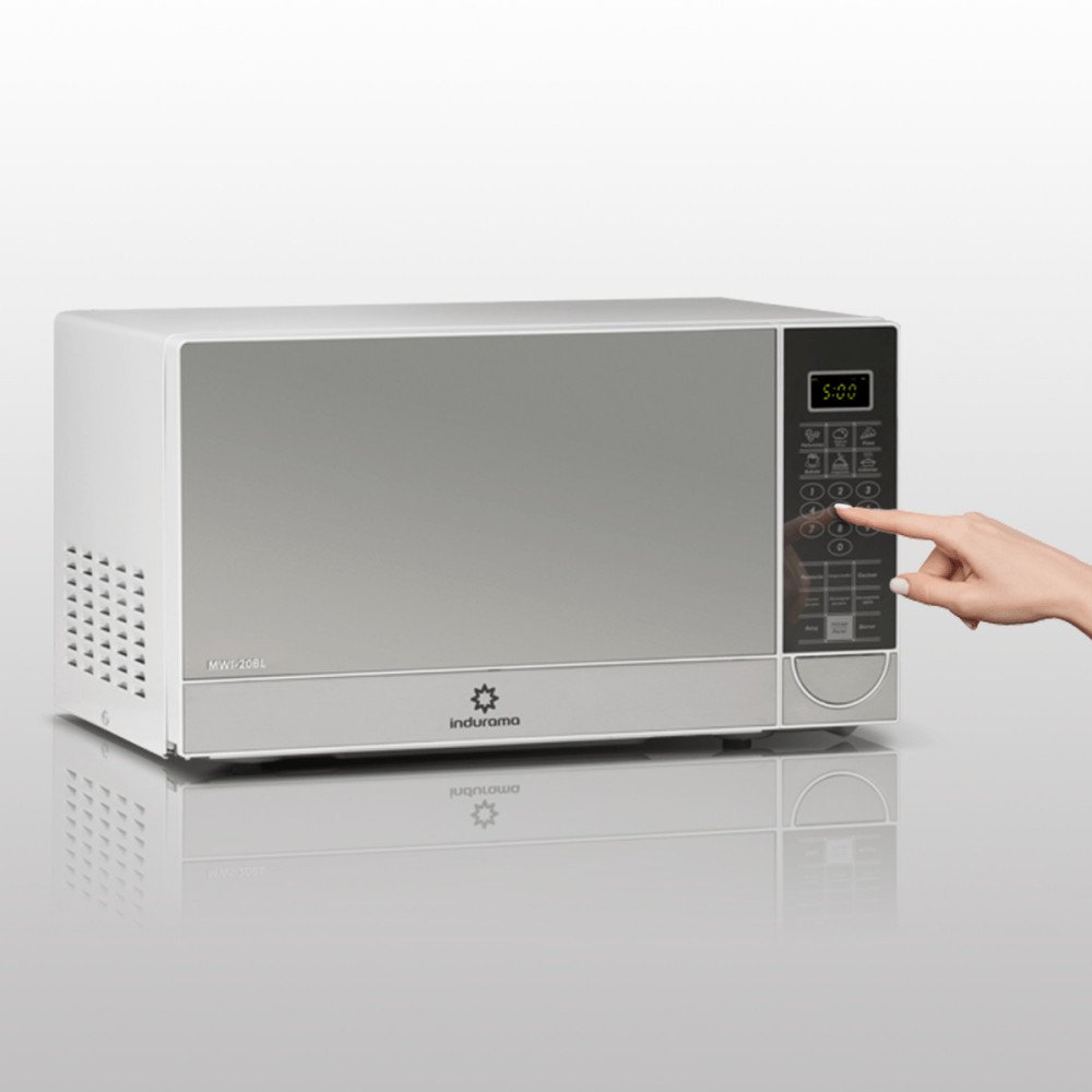 INDURAMA | MICROONDAS 20 LITROS | PANEL DIGITAL 700W | BLANCO