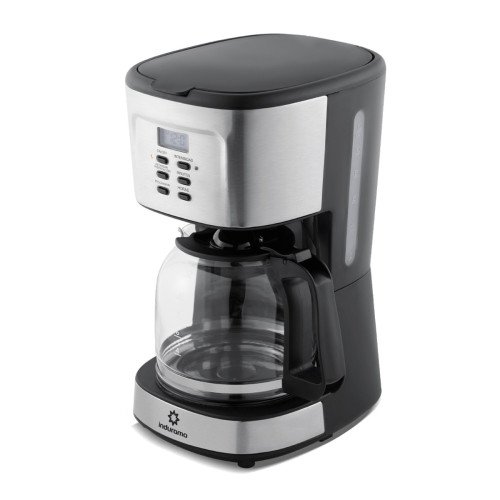 INDURAMA | CAFETERA 12 TAZAS 1.5 LITROS | COLOR NEGRO-SILVER modelo CAF-BCI cómpralo en Mi Bodega Ec