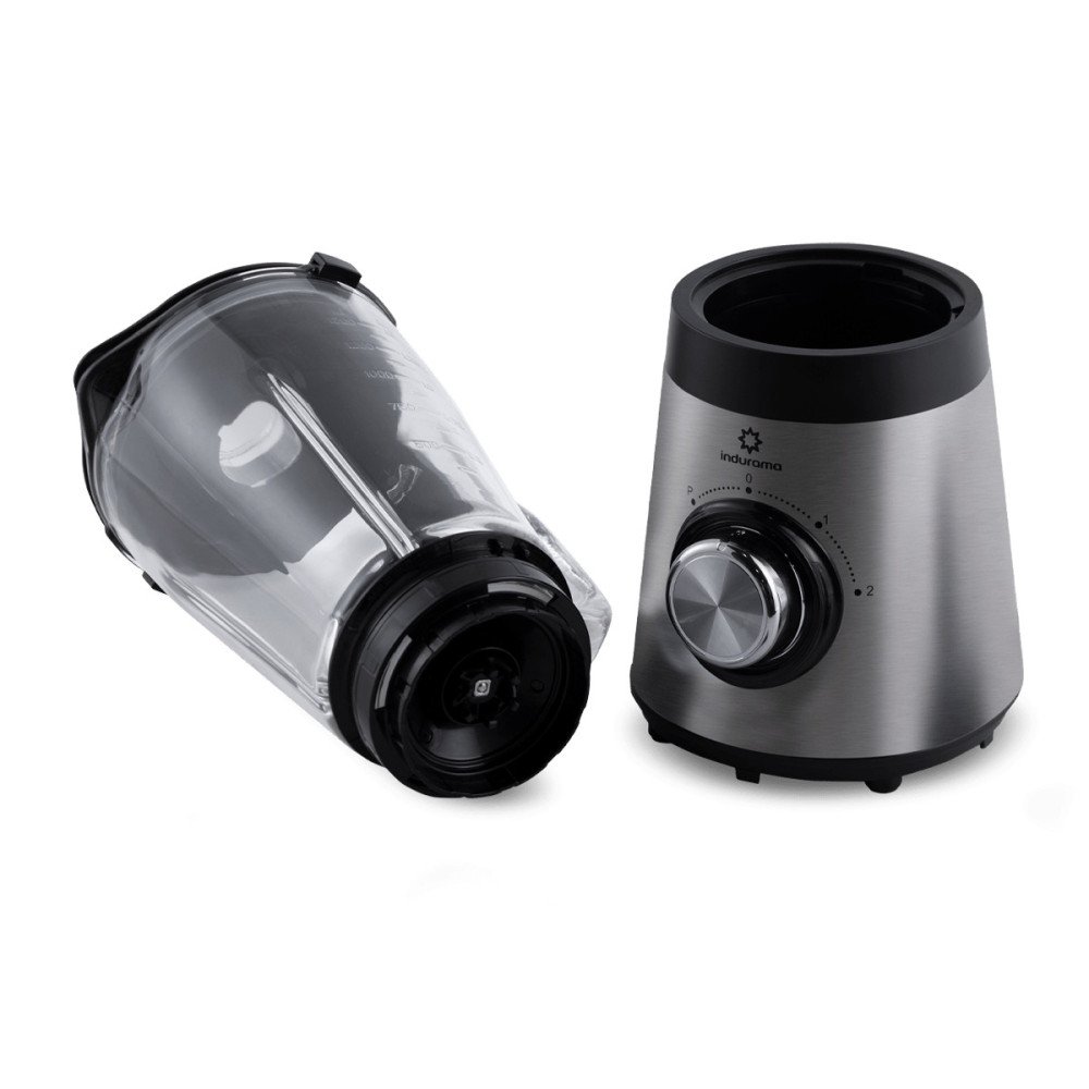 INDURAMA | LICUADORA 600 W | JARRA DE VIDRIO + VASO PROCESADOR