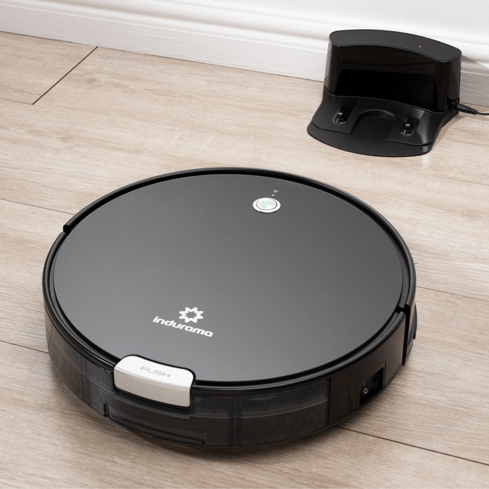 INDURAMA | ASPIRADORA ROBOT | NEGRO