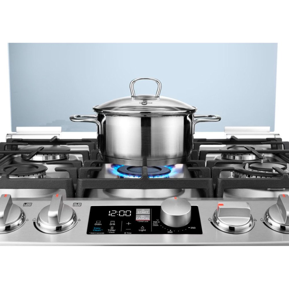 Cocina a Gas LG RSG316T | 6 Hornillas | Acero Inoxidable Panel Digital Cocina a Gas LG RSG316T | 6 Hornillas | Acero Inoxidable Panel Digital