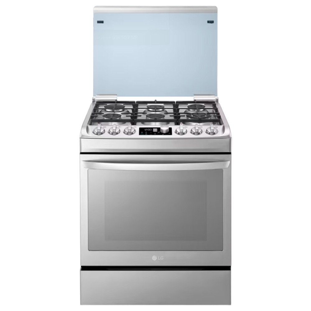 Cocina a Gas LG RSG316T | 6 Hornillas | Acero Inoxidable Panel Digital modelo RSG316T cómpralo en Mi Bodega Ec