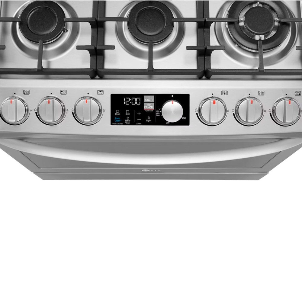 Cocina a Gas LG RSG316T | 6 Hornillas | Acero Inoxidable Panel Digital Cocina a Gas LG RSG316T | 6 Hornillas | Acero Inoxidable Panel Digital