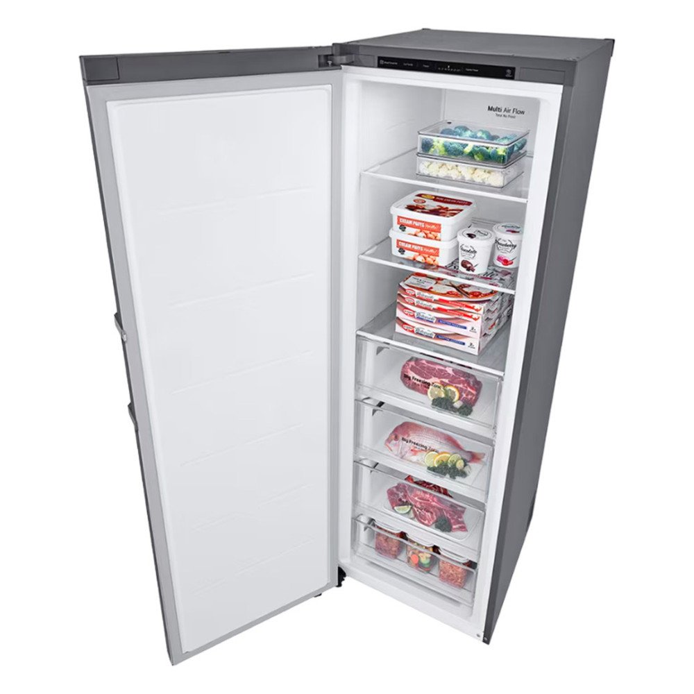 LG | CONGELADOR VERTICAL 324 LITROS | ACABADO EN ACERO INOXIDABLE