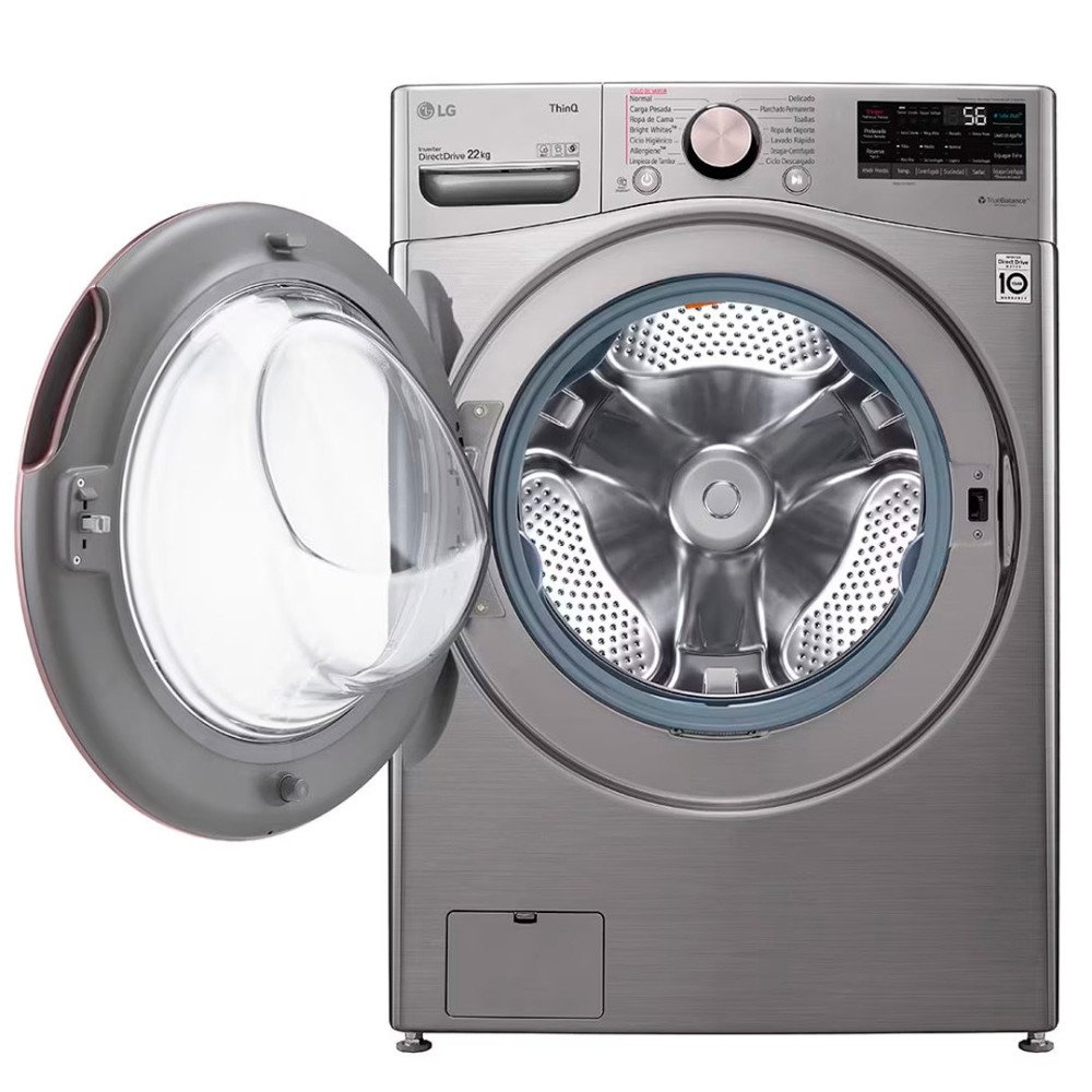 Lavadora Automática LG WM22VV2S6BR | 22 Kg | Inverter Carga Frontal Silver modelo WM22VV2S6BR cómpralo en Mi Bodega Ec