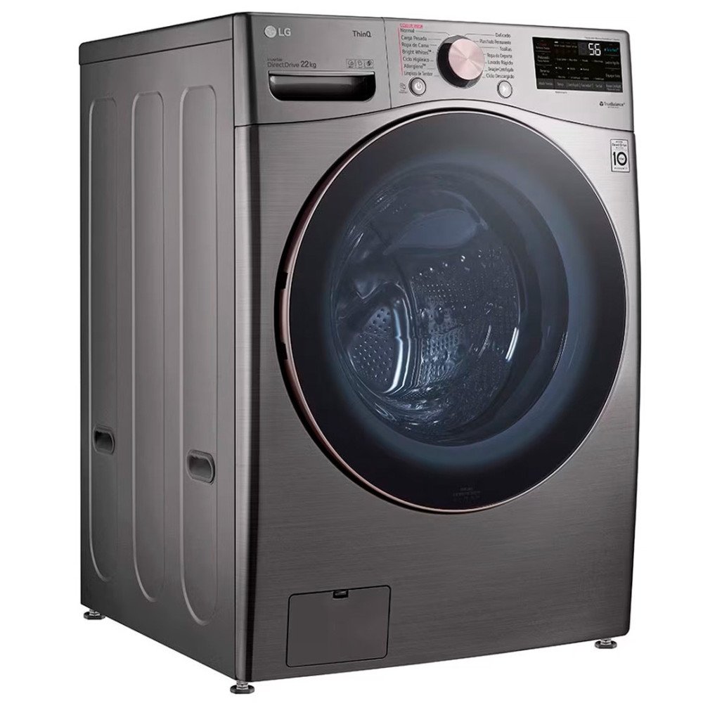 Lavadora LG 22kg| WM22VV2S6BR |Carga Frontal modelo WM22VV2S6BR cómpralo en Mi Bodega Ec
