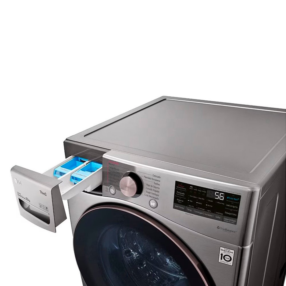 Lavadora Automática LG WM22VV2S6BR | 22 Kg | Inverter Carga Frontal Silver