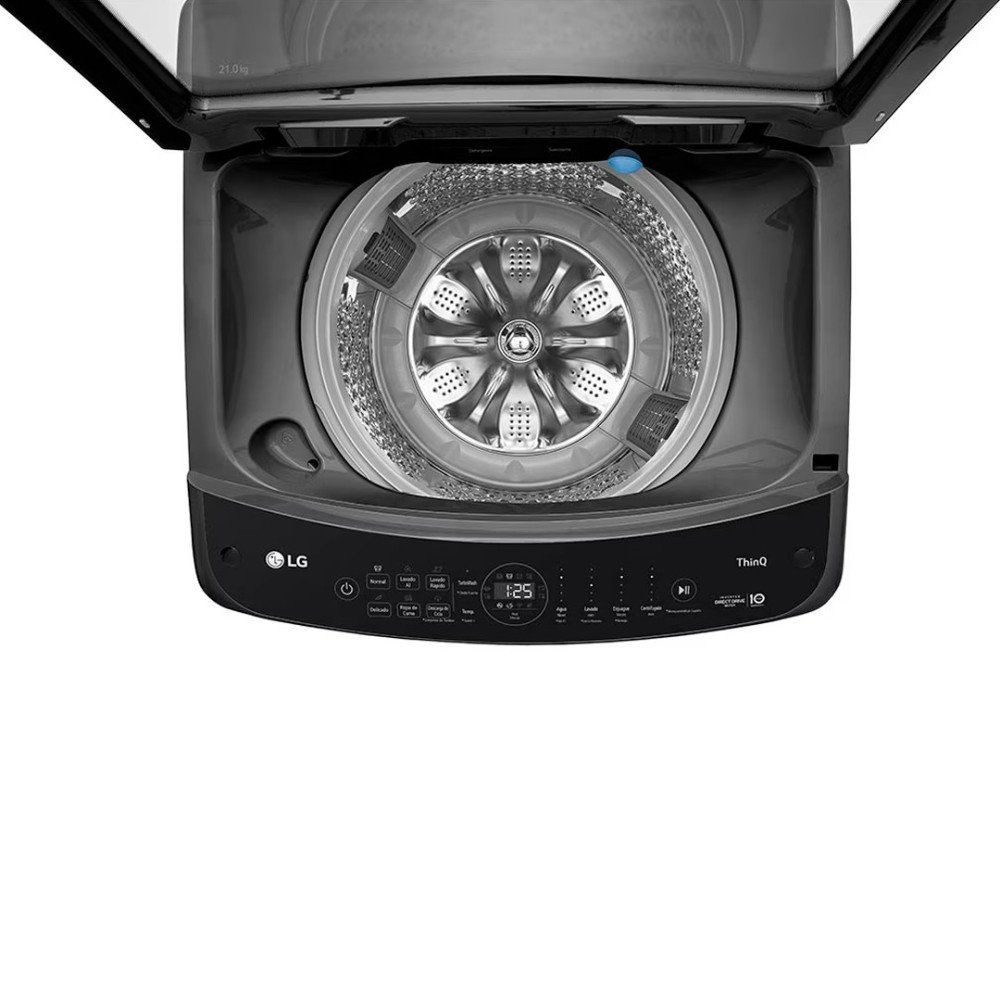 Lavadora Automática LG WT21MV6 | 21 Kg | Carga Superior Negra