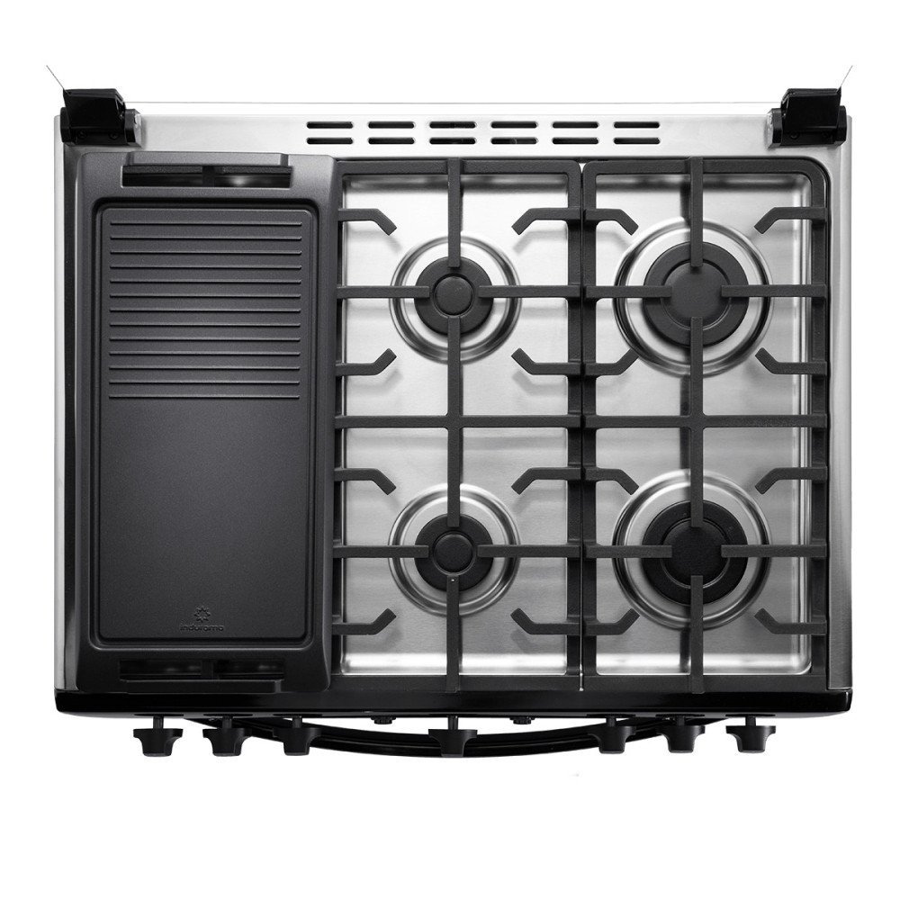 Cocina a Gas Indurama Sorrento Zafiro | 6 Hornillas | 30" Negro modelo SORRENTO-ZFO cómpralo en Mi Bodega Ec