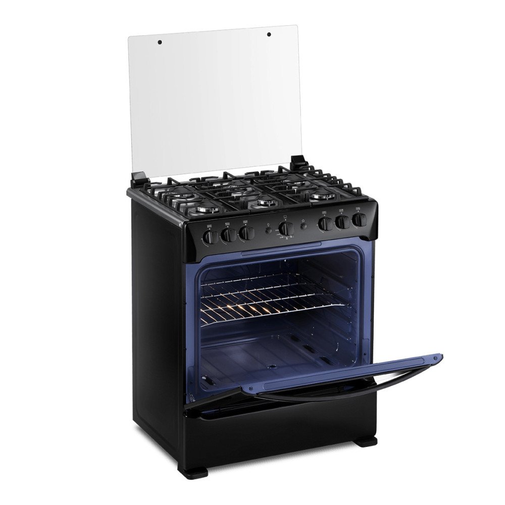 Cocina a Gas Indurama Sorrento Zafiro | 6 Hornillas | 30" Negro Cocina a Gas Indurama Sorrento Zafiro | 6 Hornillas | 30" Negro