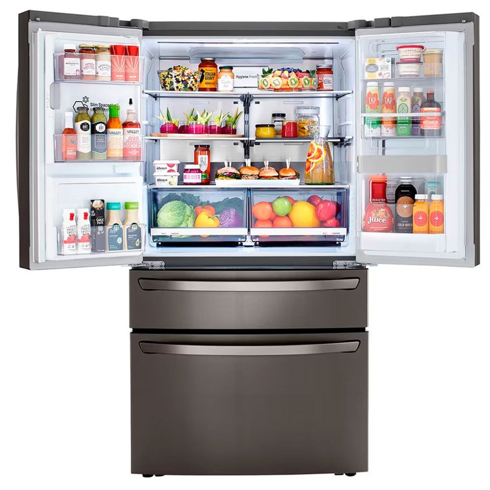 Refrigeradora LG French Door LM85SXD | 679 Lt. | InstaView, Door in Door, Linear Inverter, Dispensador Agua-Hielo, Negro modelo LM85SXD cómpralo en Mi Bodega Ec