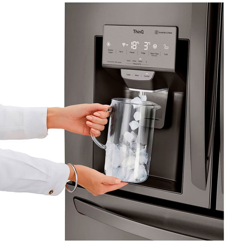 Refrigeradora LG French Door LM85SXD | 679 Lt. | InstaView, Door in Door, Linear Inverter, Dispensador Agua-Hielo, Negro modelo LM85SXD cómpralo en Mi Bodega Ec