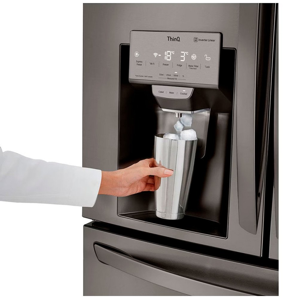 Refrigeradora LG French Door LM85SXD | 679 Lt. | InstaView, Door in Door, Linear Inverter, Dispensador Agua-Hielo, Negro