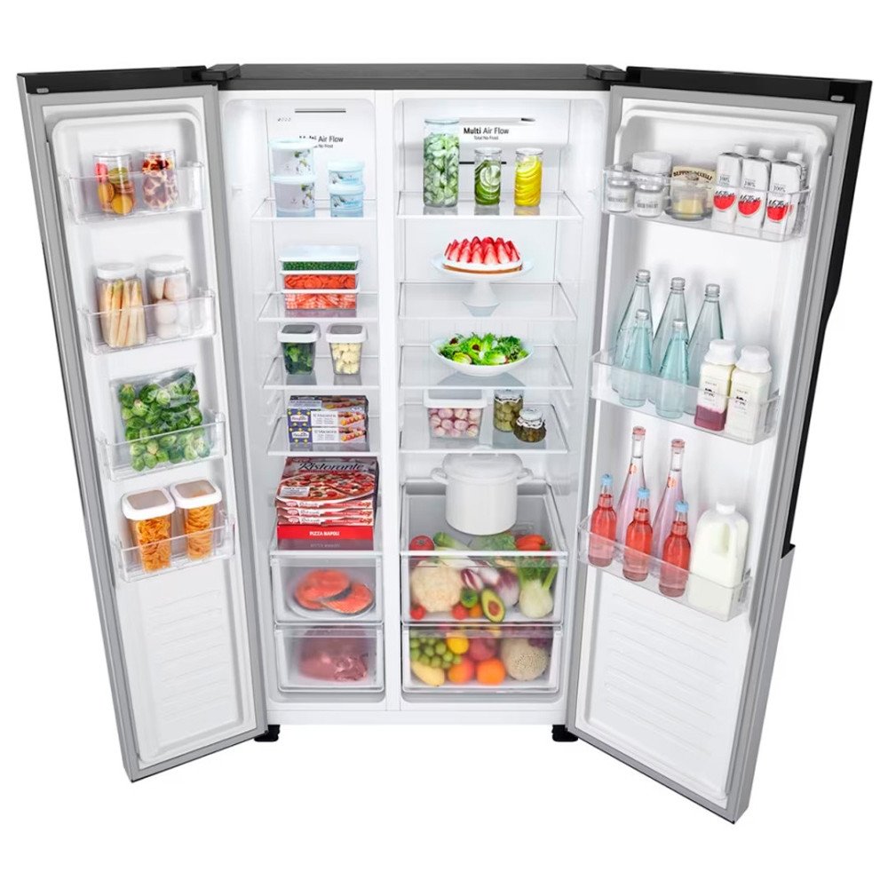 Refrigeradora LG Side by Side GS51BPP | 508 Lt. | Inverter, Pantalla LED Táctil, Platinum Silver modelo GS51BPP cómpralo en Mi Bodega Ec