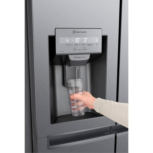 Refrigeradora LG Side by Side GS65WPPK | 688 Lt. | LinearCooling, AI ThinQ, Silver modelo GS65WPPK cómpralo en Mi Bodega Ec