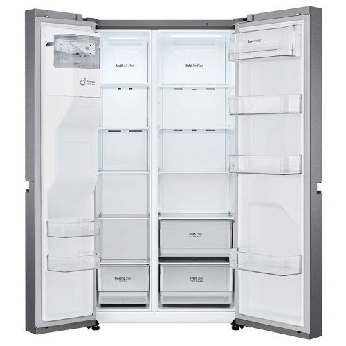 Refrigeradora LG Side by Side GS65WPPK | 688 Lt. | LinearCooling, AI ThinQ, Silver modelo GS65WPPK cómpralo en Mi Bodega Ec