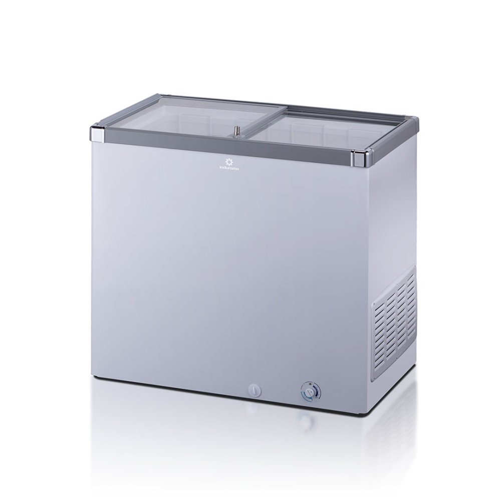 INDURAMA | CONGELADOR 200 LITROS | TAPA DE VIDRIO BLANCO modelo CI200T cómpralo en Mi Bodega Ec