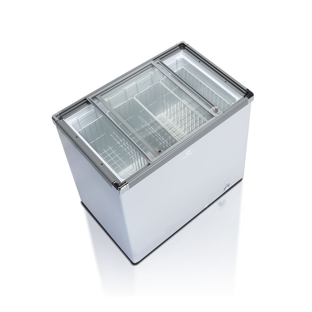 INDURAMA | CONGELADOR 200 LITROS | TAPA DE VIDRIO BLANCO