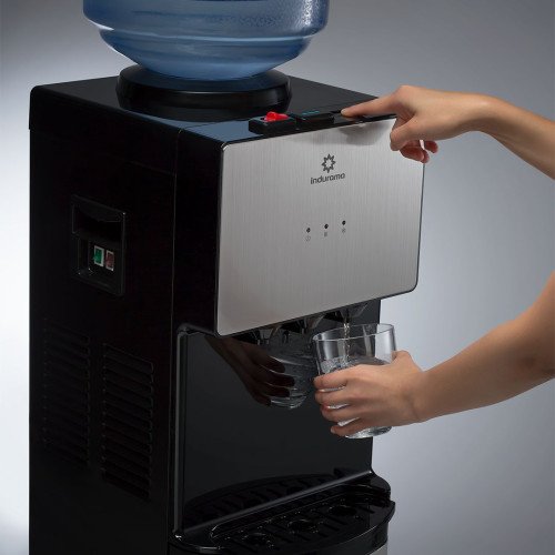 Dispensador de agua Indurama, fría/caliente/ambiente, acero inoxidable modelo DAI-3GCR cómpralo en Mi Bodega Ec