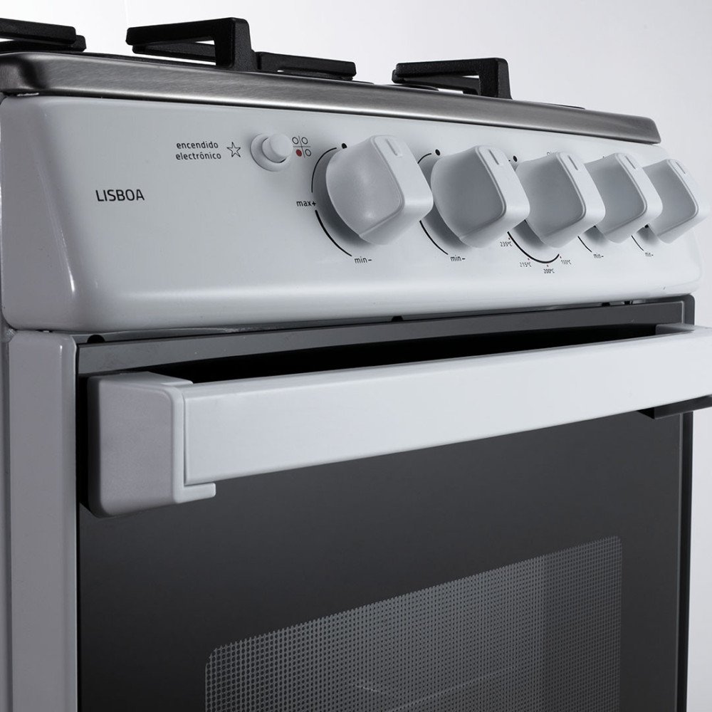 Cocina a Gas Indurama Lisboa | 4 Hornillas | 20" Blanco Cocina a Gas Indurama Lisboa | 4 Hornillas | 20" Blanco