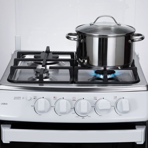 Cocina a Gas Indurama Lisboa | 4 Hornillas | 20" Blanco modelo LISBOA cómpralo en Mi Bodega Ec