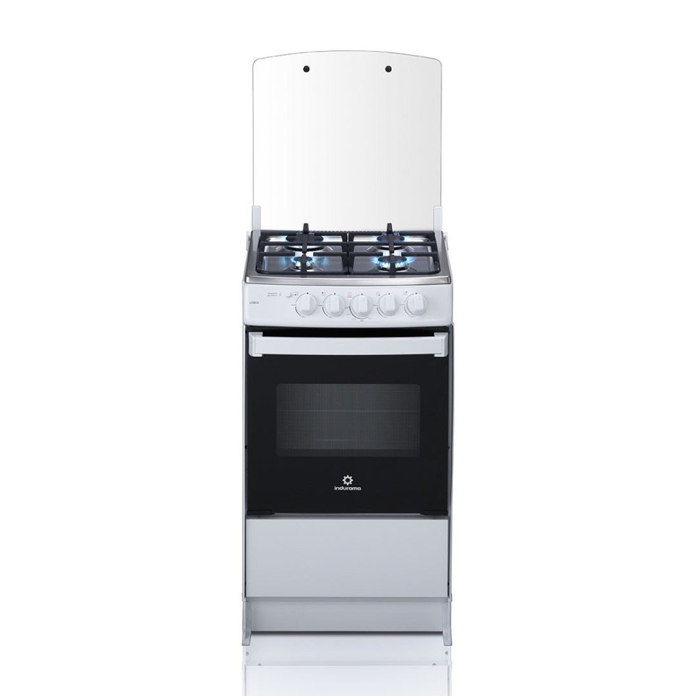 Cocina a Gas Indurama Lisboa | 4 Hornillas | 20" Blanco Cocina a Gas Indurama Lisboa | 4 Hornillas | 20" Blanco