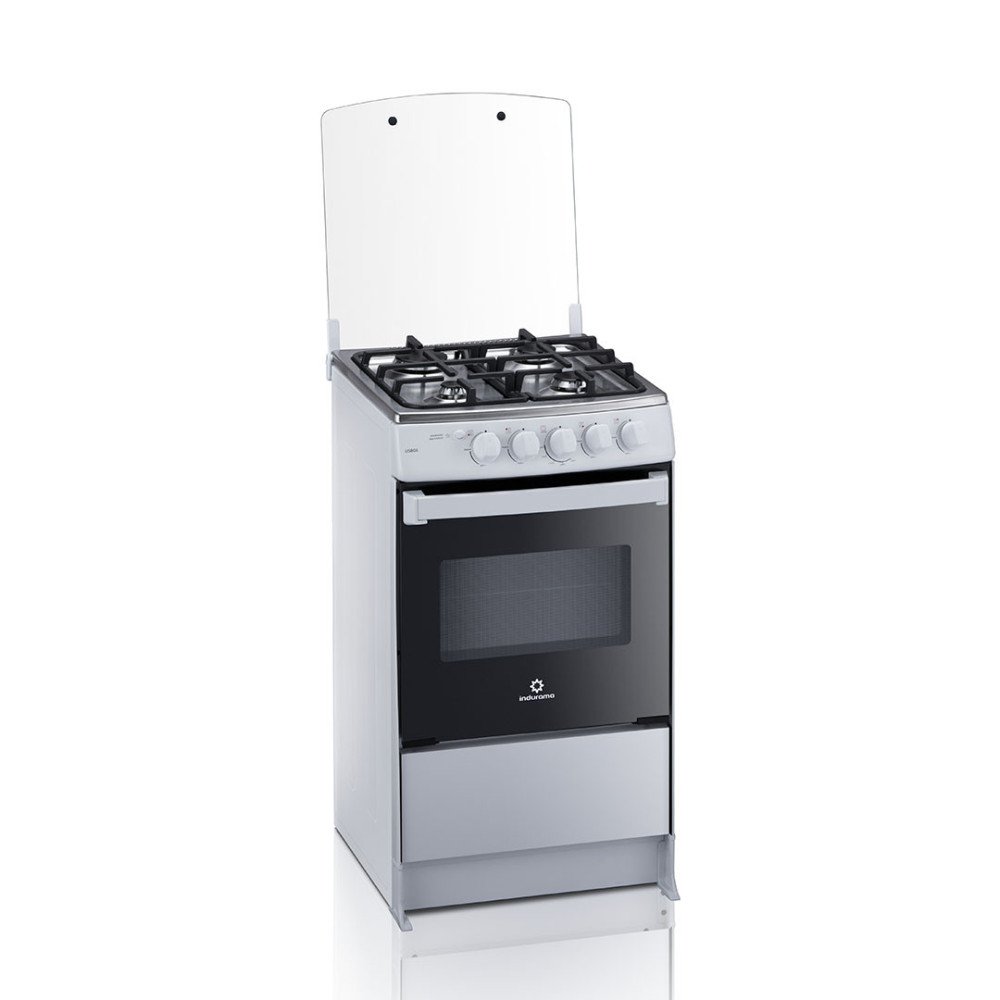 Cocina a Gas Indurama Lisboa | 4 Hornillas | 20" Blanco Cocina a Gas Indurama Lisboa | 4 Hornillas | 20" Blanco