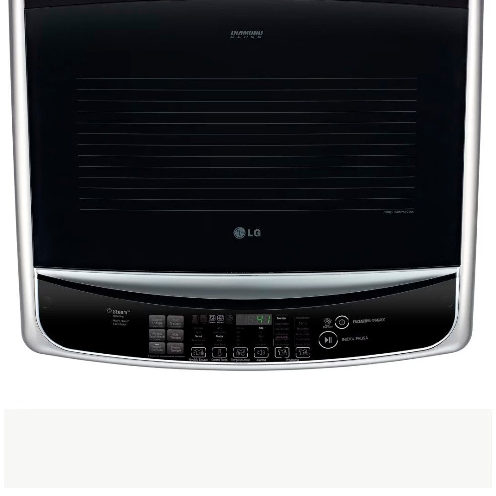 LG | SECADORA A GAS 21 KG | FRONTAL PUERTA DE VIDRIO SILVER