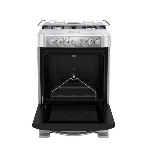 Cocina a Gas Mabe EM6095FX1 | 4 Hornillas | Acero Inoxidable 60 cm | Grill Plancha Teflonada modelo EM6095FX1 cómpralo en Mi Bodega Ec