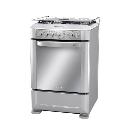 Cocina a Gas Mabe EM6095FX1 | 4 Hornillas | Acero Inoxidable 60 cm | Grill Plancha Teflonada modelo EM6095FX1 cómpralo en Mi Bodega Ec