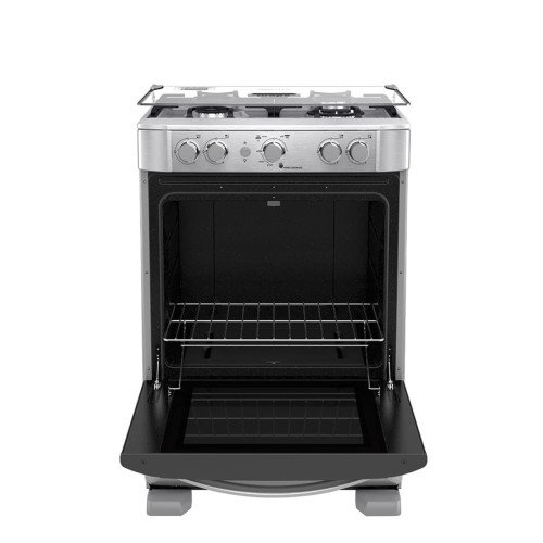 Cocina a Gas Mabe EM6060FX2 | 4 Hornillas | Encendido Grill Luz Horno 60 cm modelo EM6060FX2 cómpralo en Mi Bodega Ec