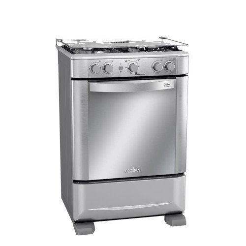Cocina a Gas Mabe EM6060FX2 | 4 Hornillas | Encendido Grill Luz Horno 60 cm modelo EM6060FX2 cómpralo en Mi Bodega Ec