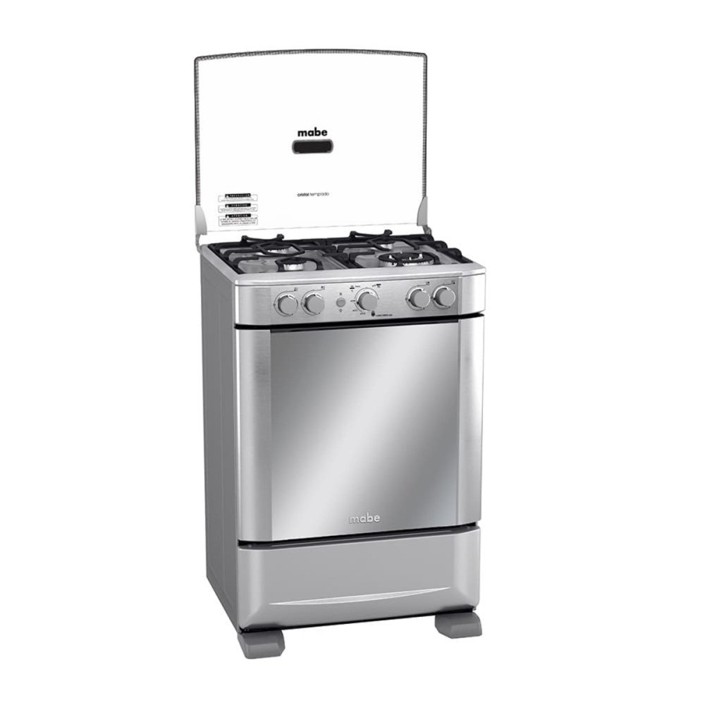 Cocina a Gas Mabe EM6060FX2 | 4 Hornillas | Encendido Grill Luz Horno 60 cm Cocina a Gas Mabe EM6060FX2 | 4 Hornillas | Encendido Grill Luz Horno 60 cm