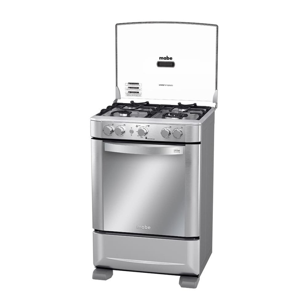 Cocina a Gas Mabe EM6060FX2 | 4 Hornillas | Encendido Grill Luz Horno 60 cm Cocina a Gas Mabe EM6060FX2 | 4 Hornillas | Encendido Grill Luz Horno 60 cm