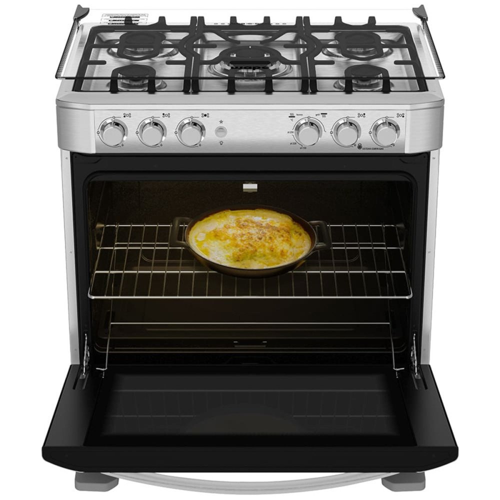 Cocina a Gas Mabe EM7635FX0 | 5 Hornillas | Encendido Luz Horno 76 cm Cocina a Gas Mabe EM7635FX0 | 5 Hornillas | Encendido Luz Horno 76 cm